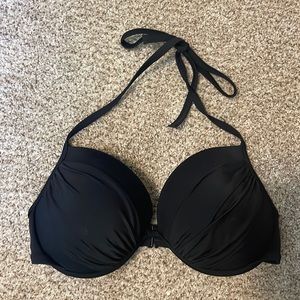 Black Underwire Swim Top